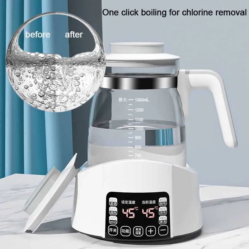 Bouilloire Électrique Intelligente 1.3L - Température Constante 24h pour Biberons et Thé - Cuisine Chez Nadine