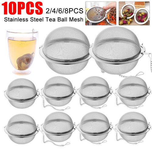Boule à Thé Infuseur en Acier Inoxydable Forme Sphérique Filtre pour Épices et Thé - Cuisine Chez Nadine