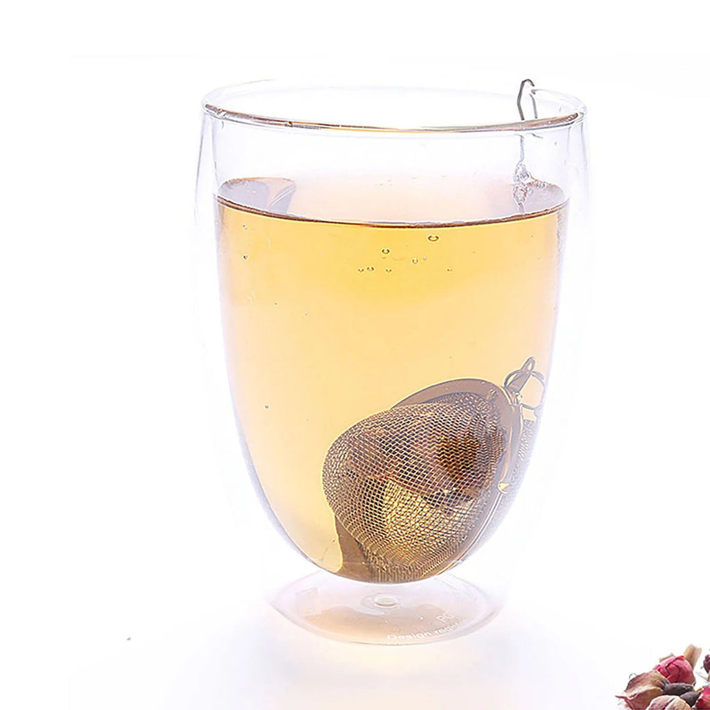 Boule à Thé Infuseur en Acier Inoxydable Forme Sphérique Filtre pour Épices et Thé - Cuisine Chez Nadine