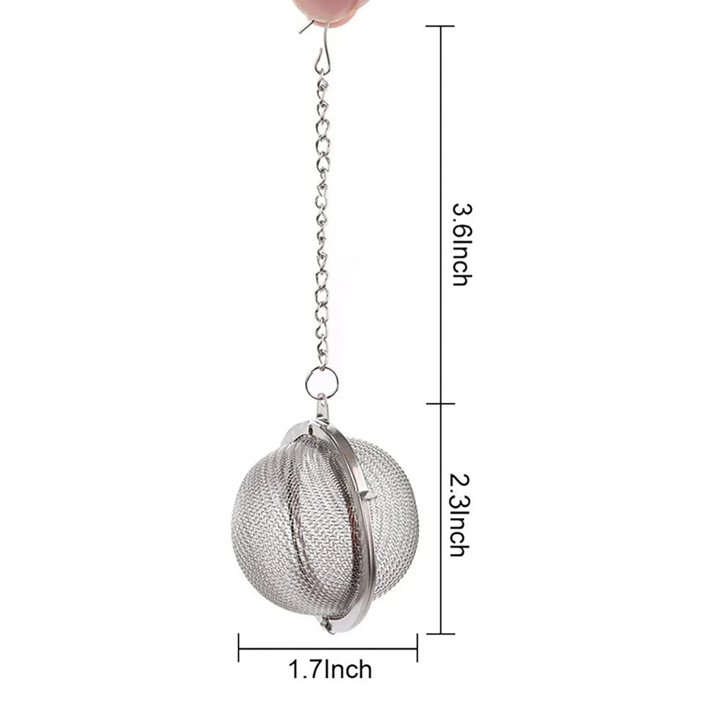 Boule à Thé Infuseur en Acier Inoxydable Forme Sphérique Filtre pour Épices et Thé - Cuisine Chez Nadine