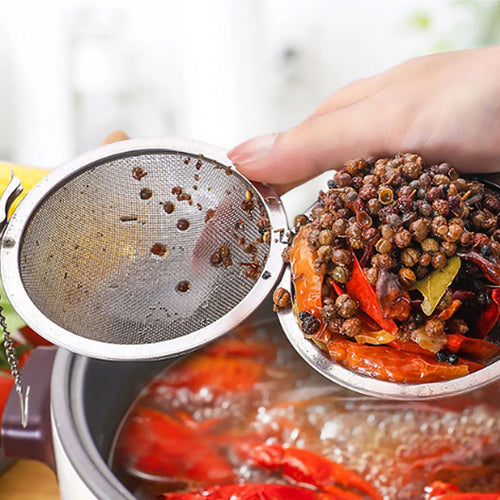 Boule à Thé Infuseur en Acier Inoxydable Forme Sphérique Filtre pour Épices et Thé - Cuisine Chez Nadine