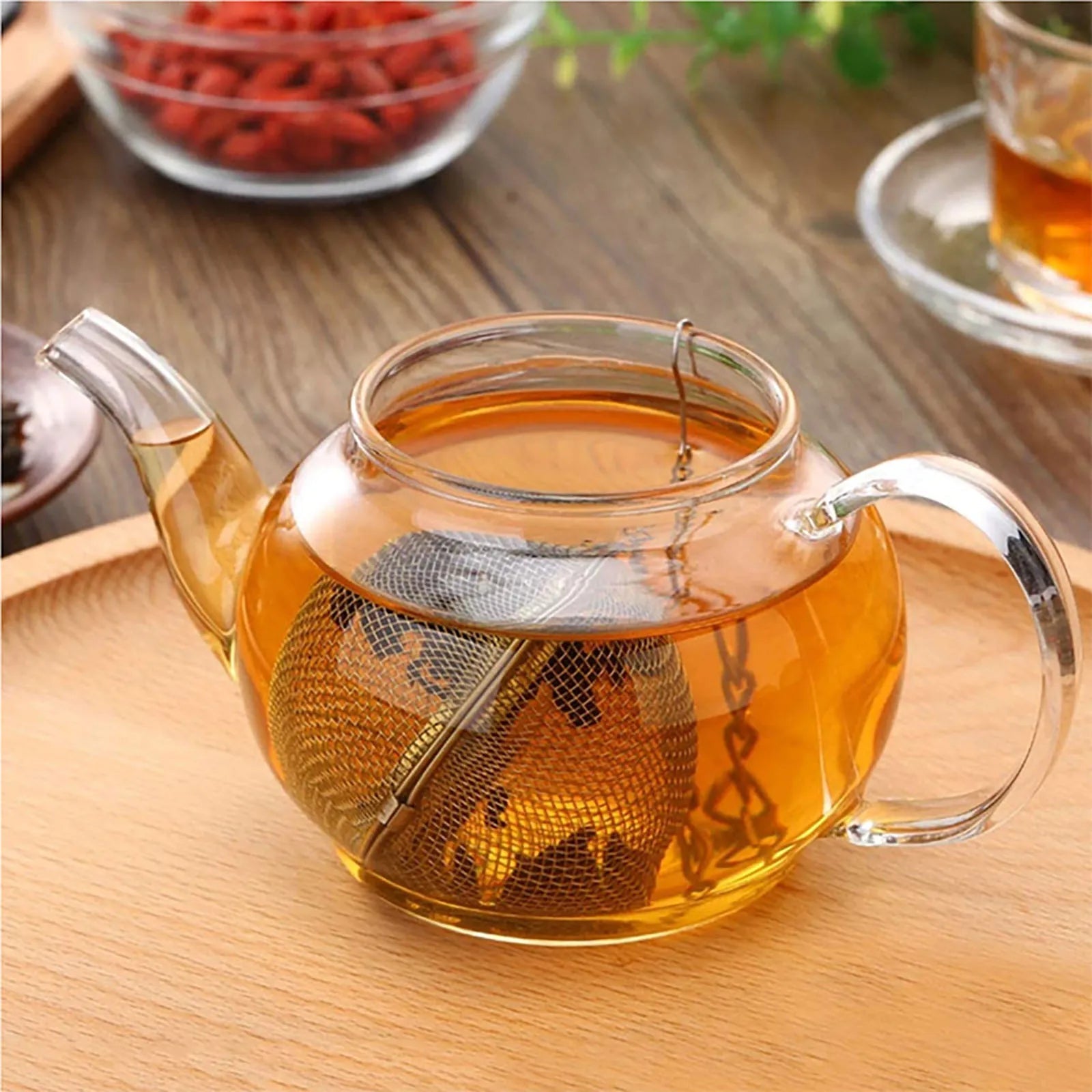 Boule à Thé Infuseur en Acier Inoxydable Forme Sphérique Filtre pour Épices et Thé - Cuisine Chez Nadine