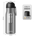 Bouteille Infuseur à Thé de Voyage avec Grand Infuseur Amovible Sans BPA TRITAN Sport - Cuisine Chez Nadine