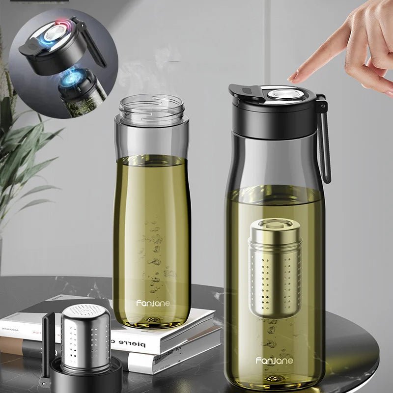 Bouteille Infuseur à Thé de Voyage avec Grand Infuseur Amovible Sans BPA TRITAN Sport - Cuisine Chez Nadine