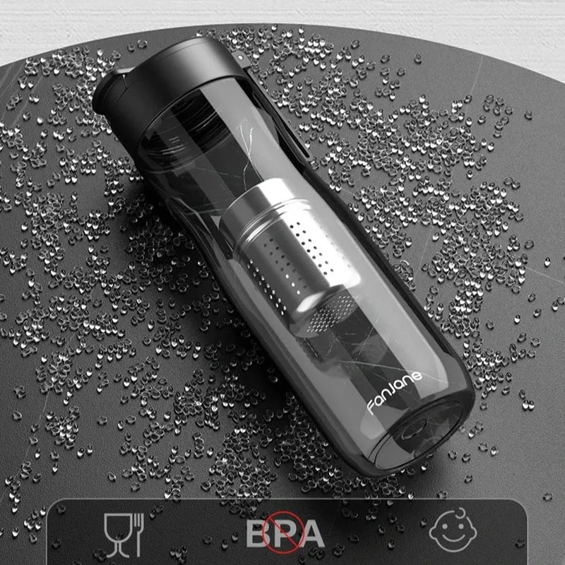Bouteille Infuseur à Thé de Voyage avec Grand Infuseur Amovible Sans BPA TRITAN Sport - Cuisine Chez Nadine