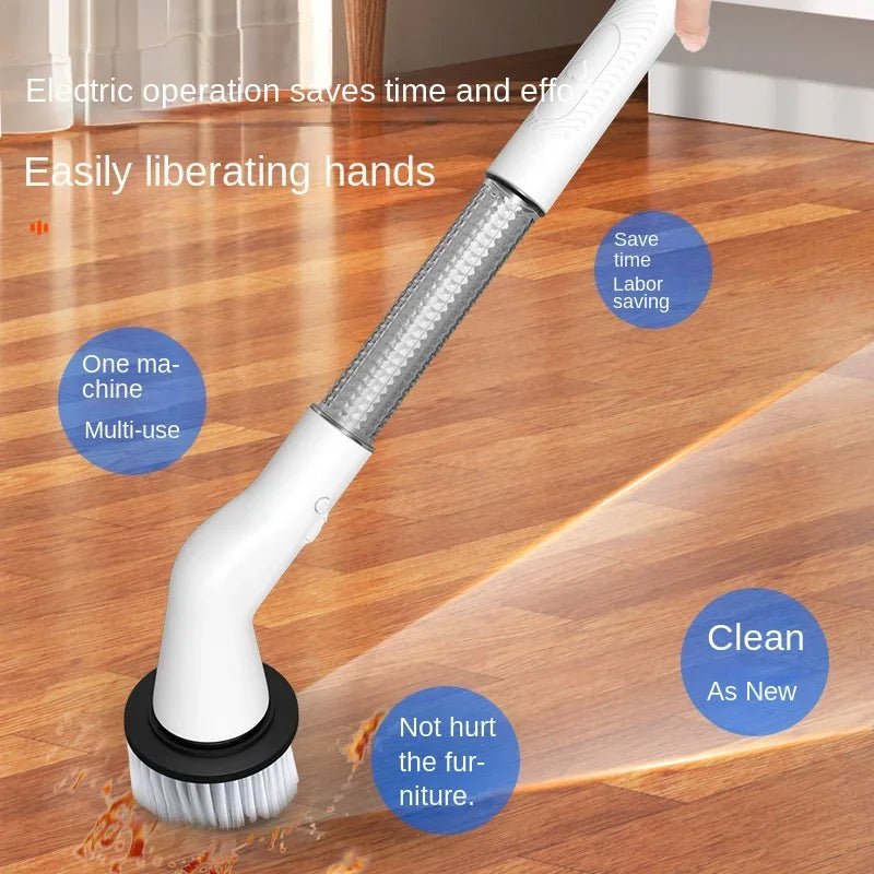 Brosse Électrique de Nettoyage 5 - en - 1 Rechargeable USB - Nettoyeur Automatique Multifonction pour Cuisine et Salle de Bain - Cuisine Chez Nadine