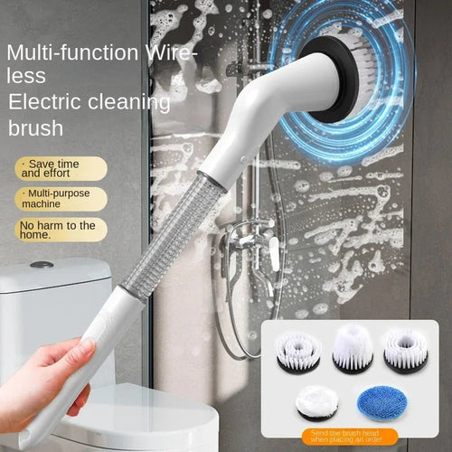 Brosse Électrique de Nettoyage 5 - en - 1 Rechargeable USB - Nettoyeur Automatique Multifonction pour Cuisine et Salle de Bain - Cuisine Chez Nadine