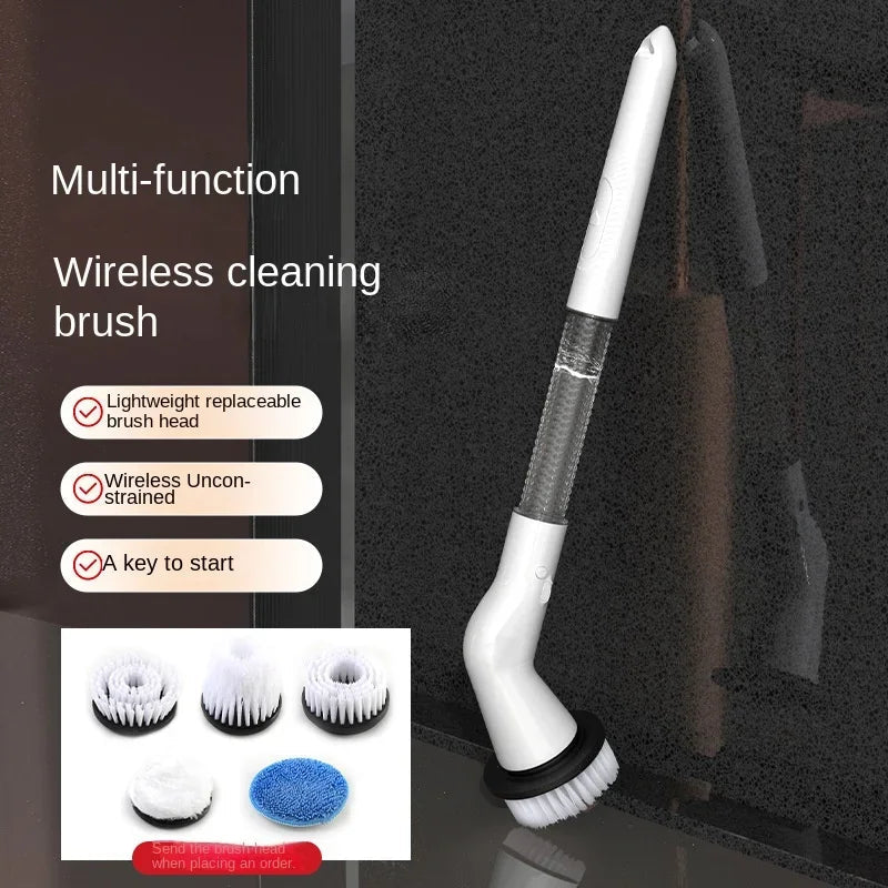 Brosse Électrique de Nettoyage 5 - en - 1 Rechargeable USB - Nettoyeur Automatique Multifonction pour Cuisine et Salle de Bain - Cuisine Chez Nadine