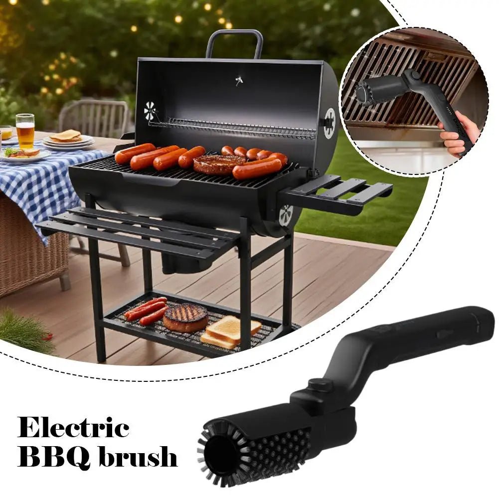 Brosse Électrique Sans Fil pour Grill BBQ - Nettoyeur Rechargeable USB - C avec Composants Anti - Rouille pour Extérieur - Cuisine Chez Nadine