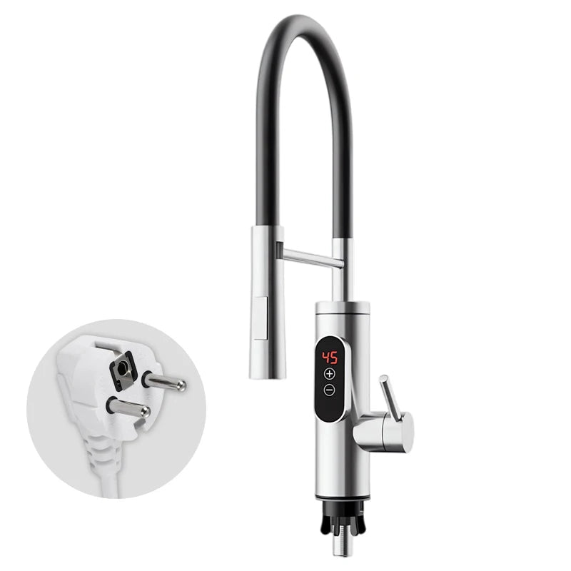 Chauffe - Eau Électrique Instantané 3300W 220V - Robinet Cuisine sans Réservoir avec Affichage Digital pour Évier - Cuisine Chez Nadine