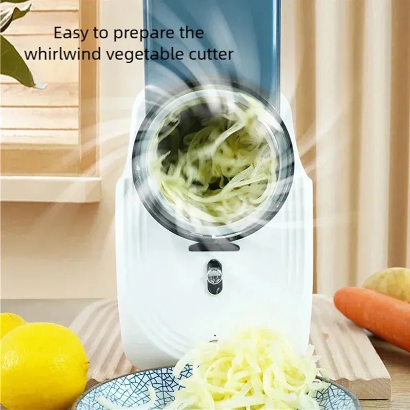 Coupe - Légumes Électrique Multifonction - Trancheuse et Râpe Automatique pour Cuisine Domestique 50W - Cuisine Chez Nadine
