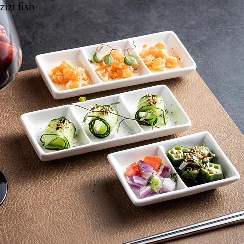 Coupelle en porcelaine blanche pour condiments - Assiette créative pour sushis, sauce soja et cuisine moléculaire - Cuisine Chez Nadine