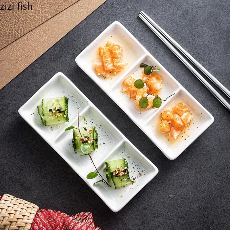 Coupelle en porcelaine blanche pour condiments - Assiette créative pour sushis, sauce soja et cuisine moléculaire - Cuisine Chez Nadine