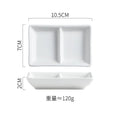 Coupelle en porcelaine blanche pour condiments - Assiette créative pour sushis, sauce soja et cuisine moléculaire - Cuisine Chez Nadine