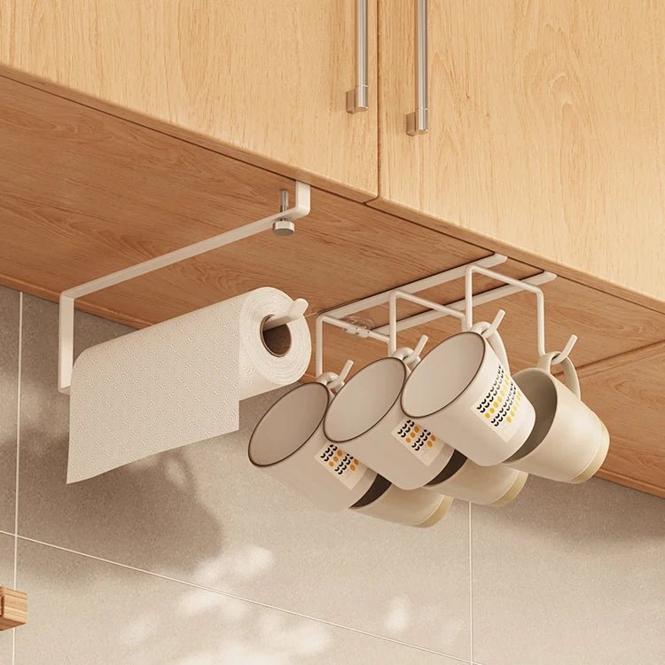 Crochet inférieur sans perçage pour rangement de cuisine, porte - tasses à café, porte - ustensiles de cuisine, égouttoir inversé - Cuisine Chez Nadine