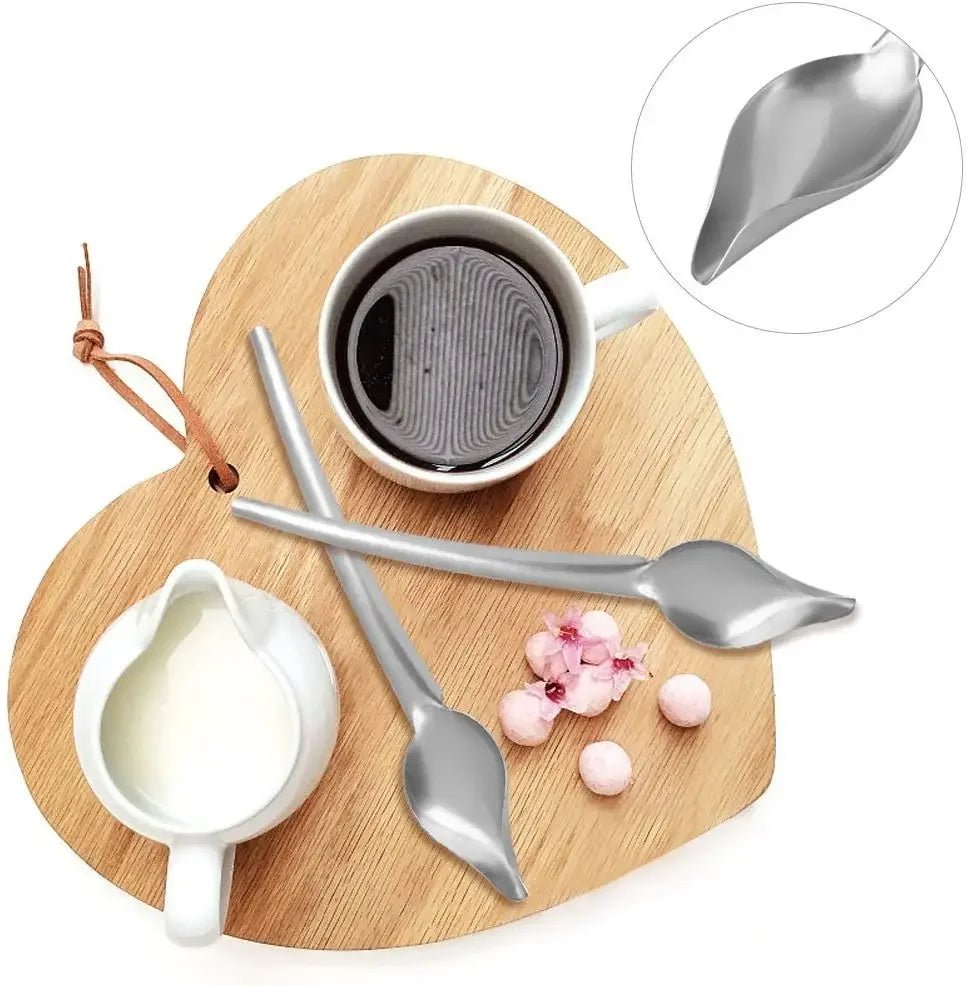 Cuillère de décoration culinaire en acier inoxydable - Outil de présentation pour sauces, desserts et plats gastronomiques - Cuisine Chez Nadine