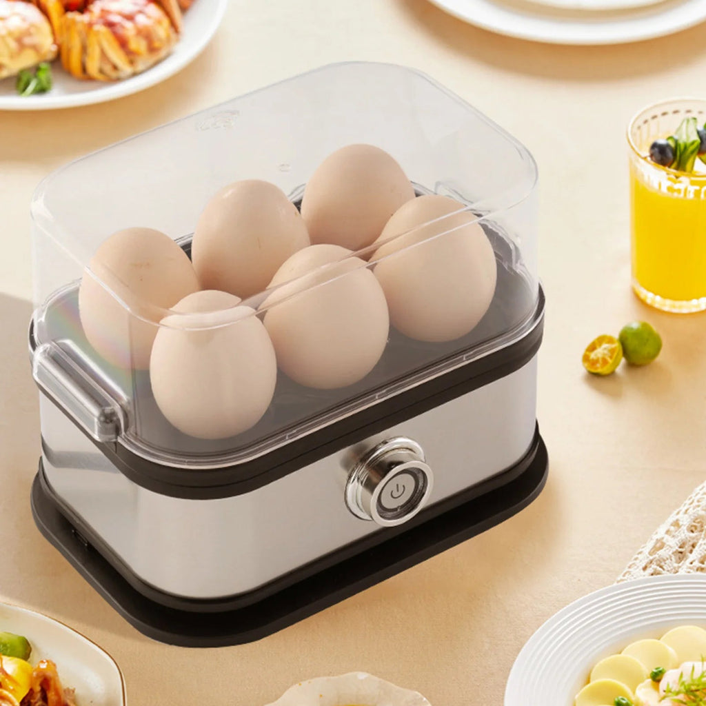 Cuiseur à Œufs Électrique 6 Œufs - Cuiseur Vapeur Multifonction avec Arrêt Automatique pour Œufs Durs et Légumes - Cuisine Chez Nadine