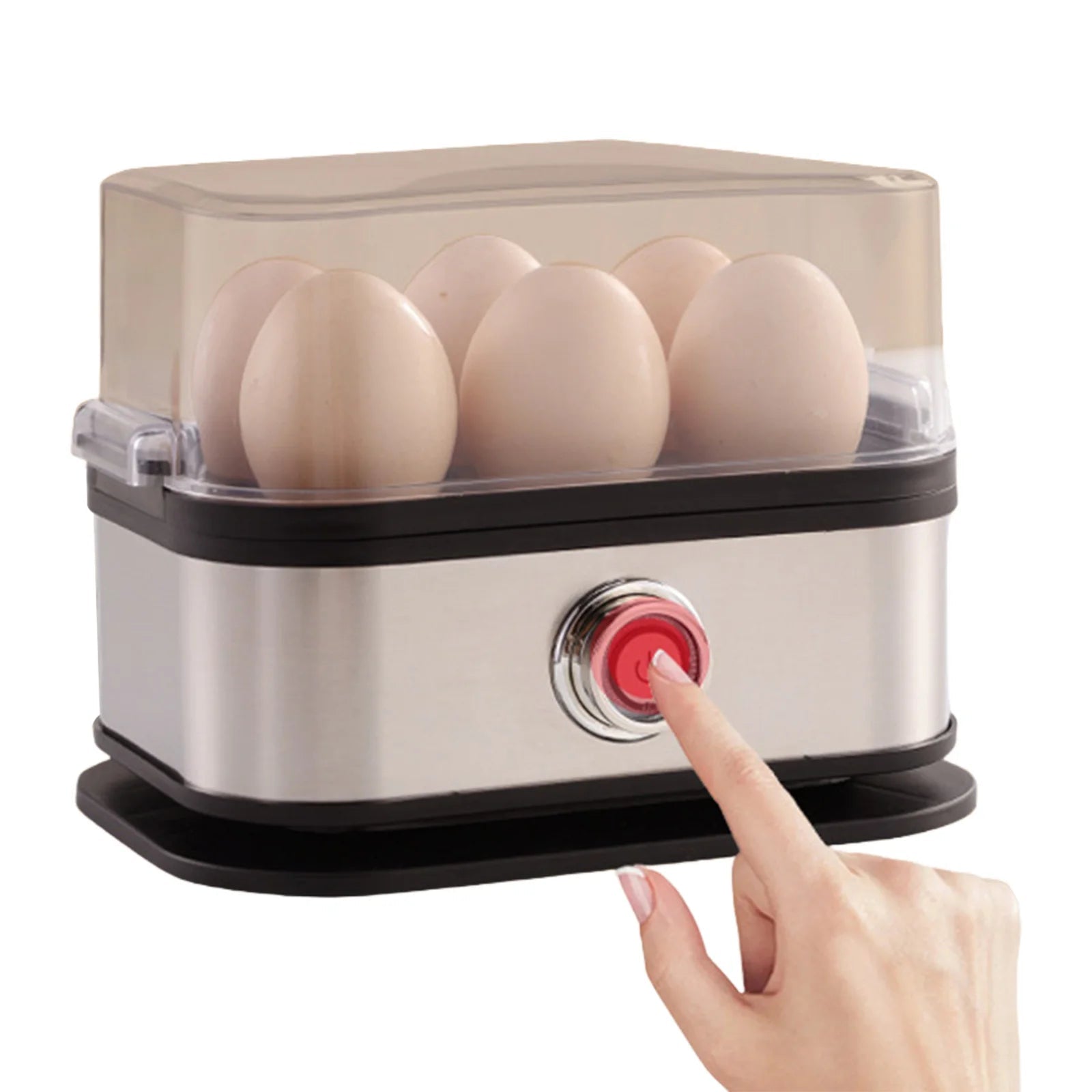 Cuiseur à Œufs Électrique 6 Œufs - Cuiseur Vapeur Multifonction avec Arrêt Automatique pour Œufs Durs et Légumes - Cuisine Chez Nadine