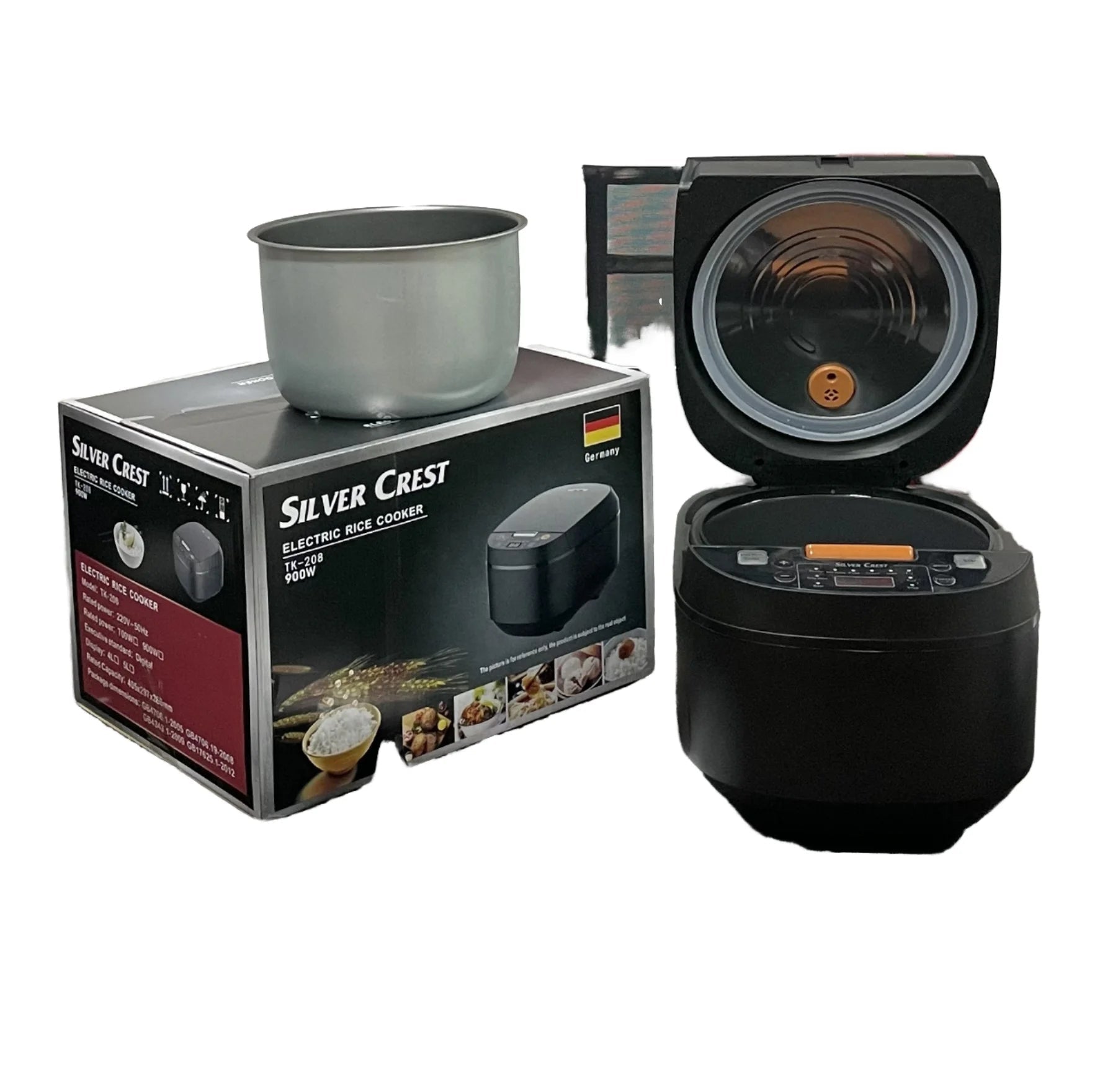 Cuiseur à riz électrique intelligent 5L - Multifonction avec minuterie digitale - Cuisson rapide et faible teneur en sucre - Panier vapeur inclus - Cuisine Chez Nadine