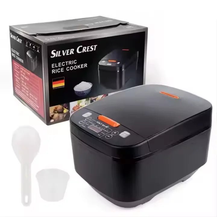 Cuiseur à riz électrique intelligent 5L - Multifonction avec minuterie digitale - Cuisson rapide et faible teneur en sucre - Panier vapeur inclus - Cuisine Chez Nadine