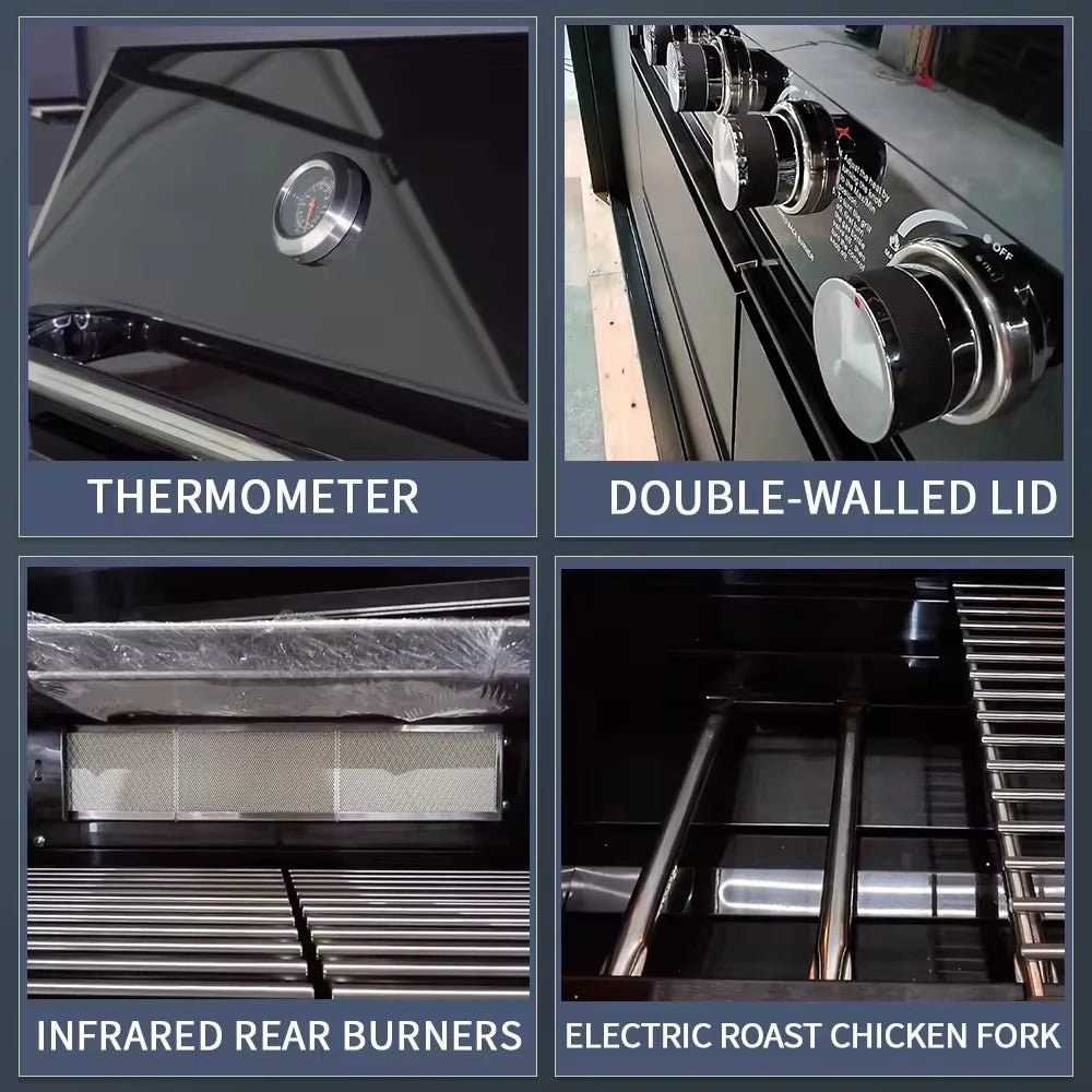 Cuisine de Jardin Personnalisée - Armoires Modulaires avec Île Grill, Boîtier Aluminium et Éclairage LED - Cuisine Chez Nadine
