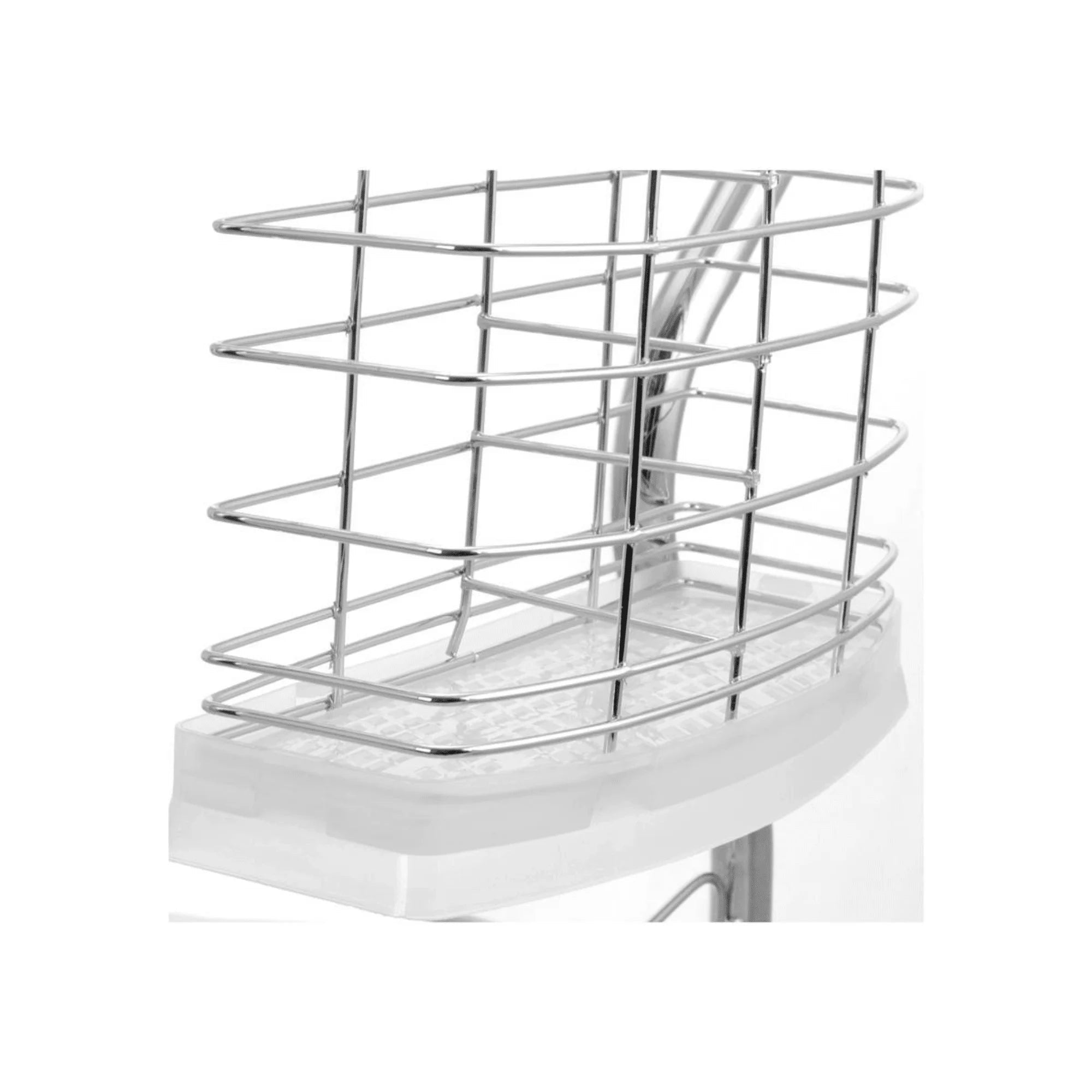 Égouttoir à vaisselle chromé à 2 niveaux en forme de R de 56 cm (22 pouces) - Cuisine Chez Nadine