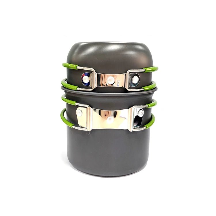 Ensemble Batterie de Cuisine en Aluminium pour Camping - Kit Complet Portable pour Randonnée, Pique - nique et Extérieur - Cuisine Chez Nadine