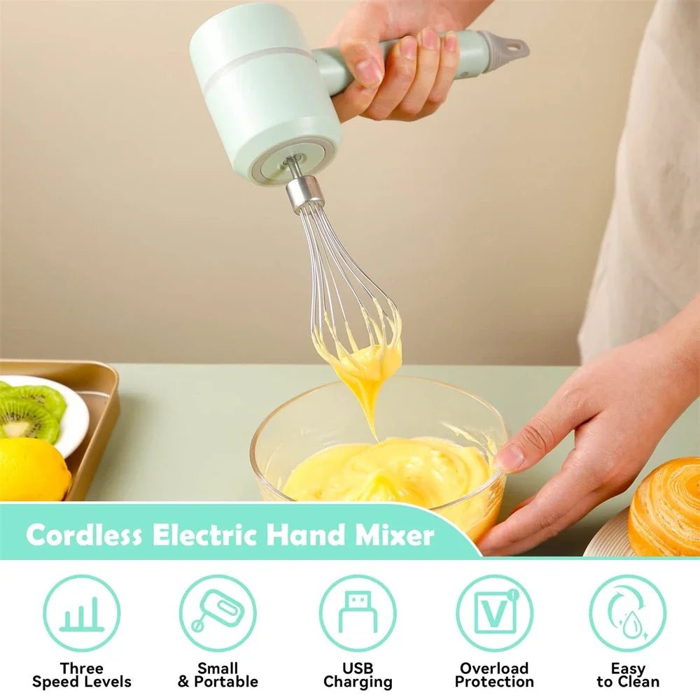 Ensemble Batteur Électrique Portable - Mixeur À Main, Mousseur à Lait et Fouet pour Pâtisserie et Cuisine - Cuisine Chez Nadine