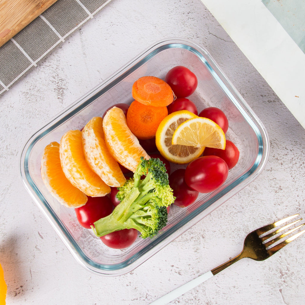 Ensemble de 10 contenants en verre borosilicate avec couvercles hermétiques - Cuisine Chez Nadine
