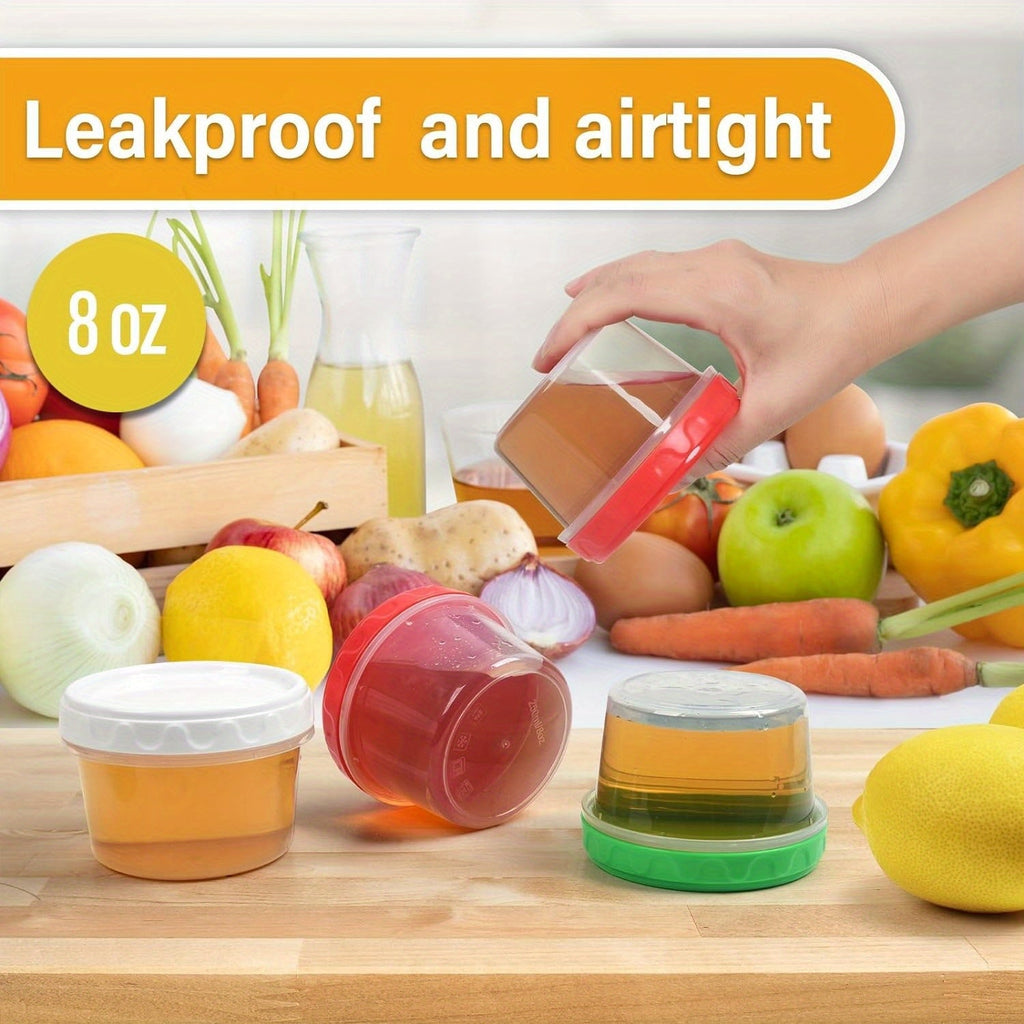 Ensemble de 12 contenants hermétiques 250ml - Réutilisables avec couvercles - Cuisine Chez Nadine