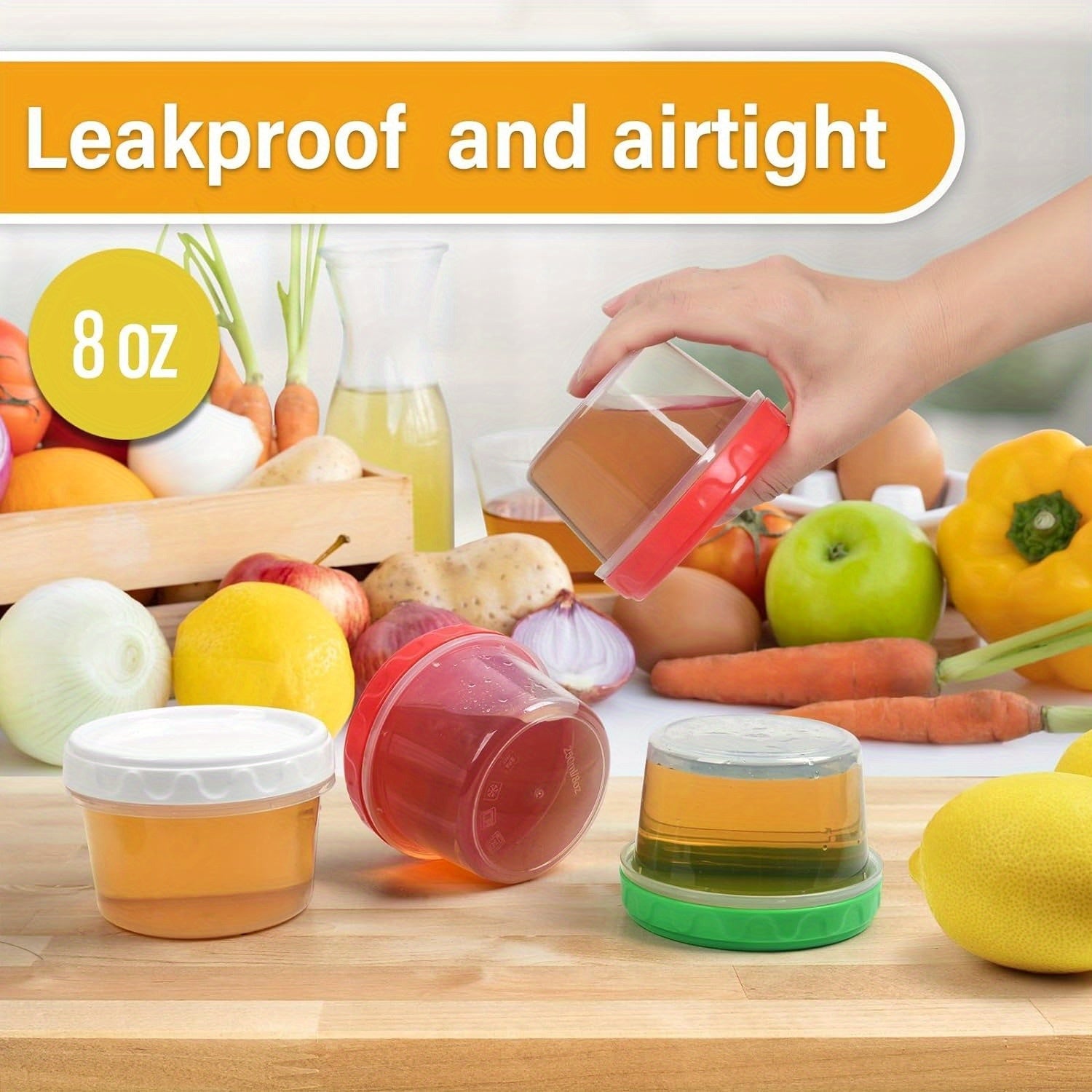 Ensemble de 12 contenants hermétiques 250ml - Réutilisables avec couvercles - Cuisine Chez Nadine