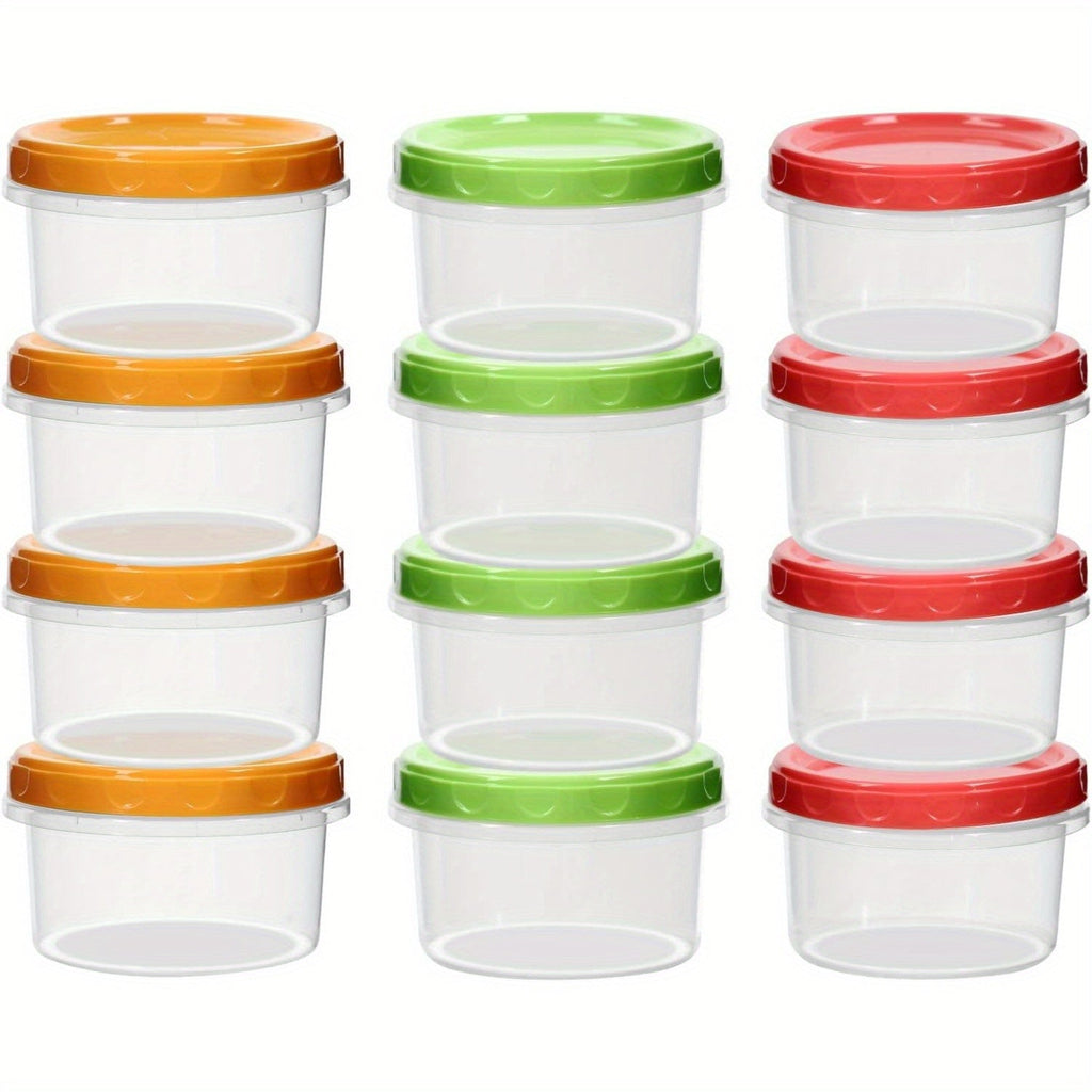 Ensemble de 12 contenants hermétiques 250ml - Réutilisables avec couvercles - Cuisine Chez Nadine