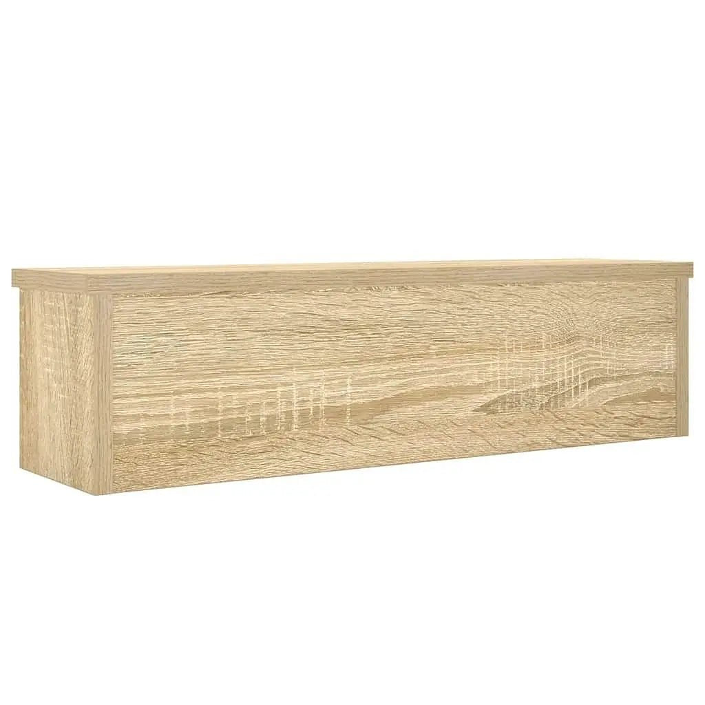 Ensemble de 2 Étagères de Rangement Cuisine Empilables VidaXL - Chêne Sonoma 60x15x16cm - Cuisine Chez Nadine