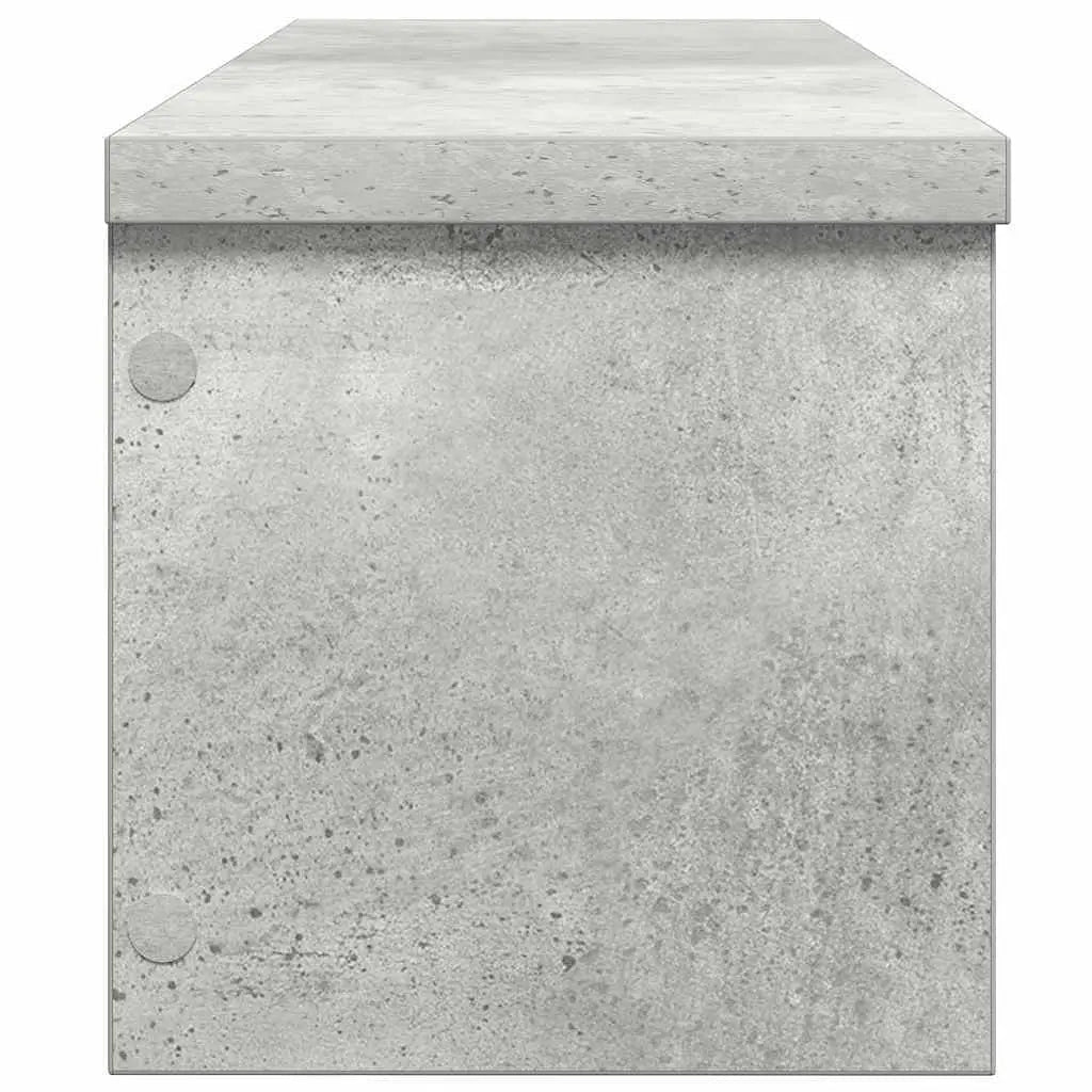 Ensemble de 2 Étagères de Rangement Cuisine Empilables VidaXL - Gris Béton 50x15x16cm - Cuisine Chez Nadine