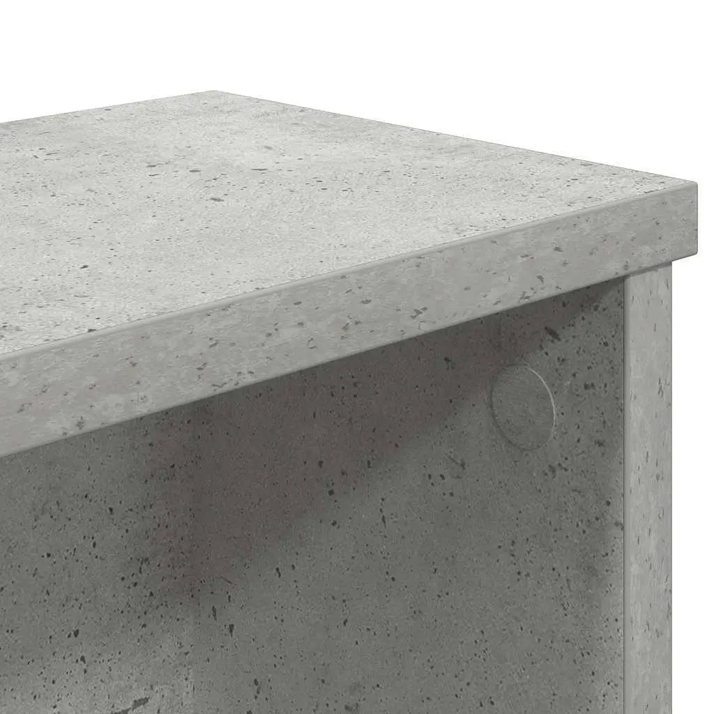 Ensemble de 2 Étagères de Rangement Cuisine Empilables VidaXL - Gris Béton 50x15x16cm - Cuisine Chez Nadine