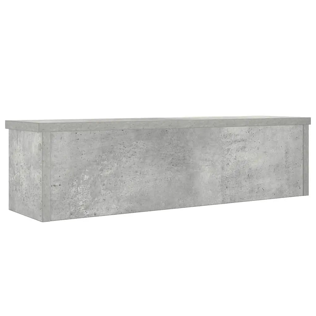 Ensemble de 2 Étagères de Rangement Cuisine Empilables VidaXL - Gris Béton 50x15x16cm - Cuisine Chez Nadine