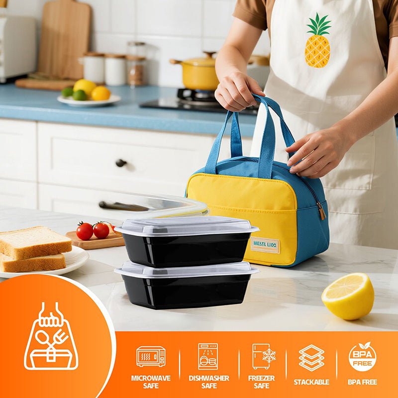 Ensemble de 50 Contenants de Préparation de Repas 24 oz EasyPack Now - Cuisine Chez Nadine