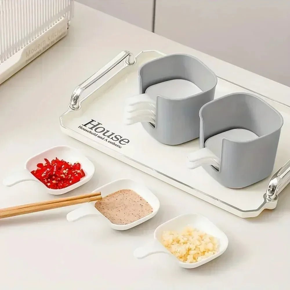 Ensemble de 7 coupelles à sauce - Set de coupelles pour condiments, assaisonnements et collations - Cuisine Chez Nadine