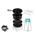 Ensemble de 8 Accessoires pour Friteuse à Air - Kit Complet Antiadhésif 9 Pouces - Cuisine Chez Nadine