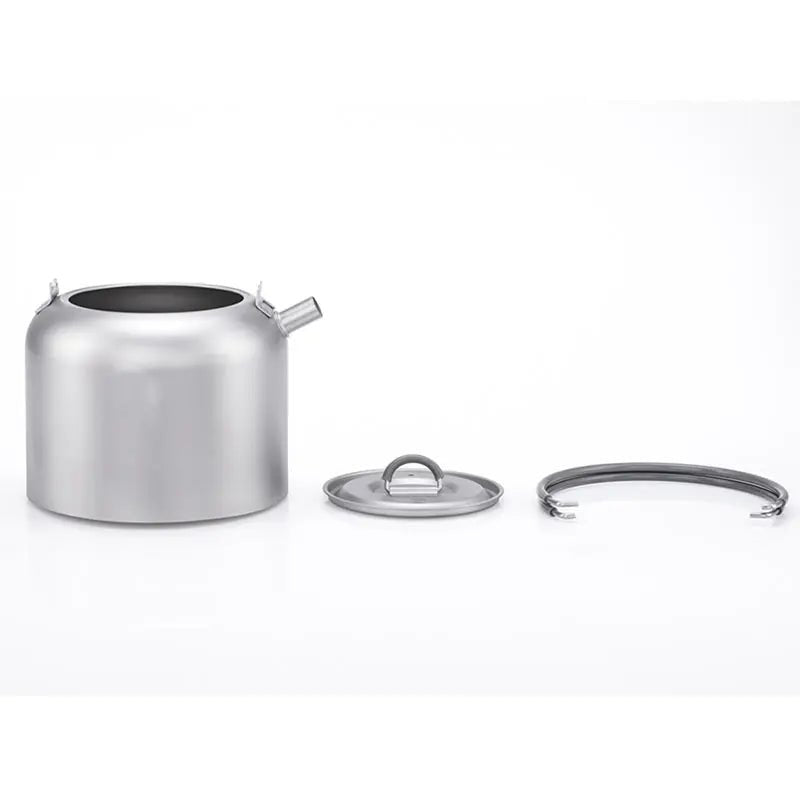 Ensemble de Batterie de Cuisine de Camping en Acier Inoxydable Pliable - Kit Portable pour Randonnée, Pique - Nique et Barbecue avec Casseroles, Bouilloire et Bols - Cuisine Chez Nadine