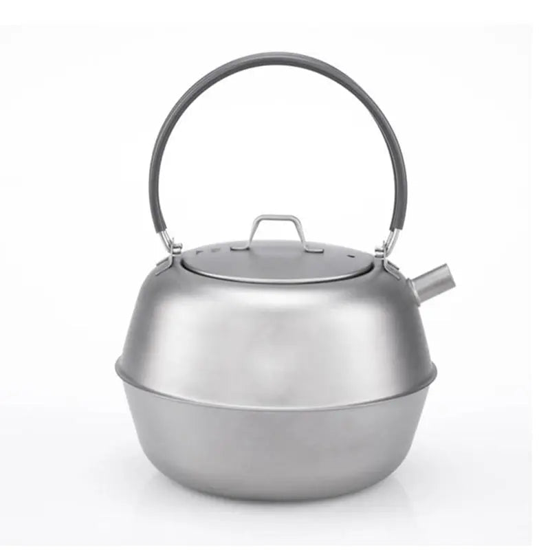 Ensemble de Batterie de Cuisine de Camping en Acier Inoxydable Pliable - Kit Portable pour Randonnée, Pique - Nique et Barbecue avec Casseroles, Bouilloire et Bols - Cuisine Chez Nadine