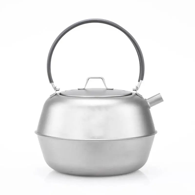Ensemble de Batterie de Cuisine de Camping en Acier Inoxydable Pliable - Kit Portable pour Randonnée, Pique - Nique et Barbecue avec Casseroles, Bouilloire et Bols - Cuisine Chez Nadine