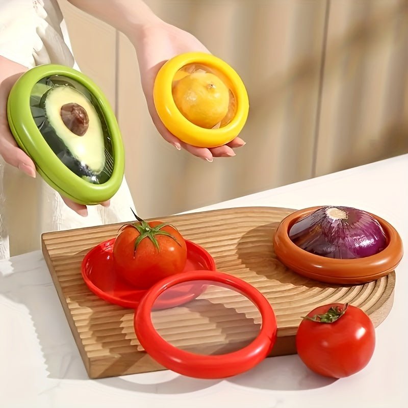 Ensemble de boîtes de conservation hermétiques empilables 1/4 pièces - Pour organisation du frigo et préservation des aliments - Cuisine Chez Nadine