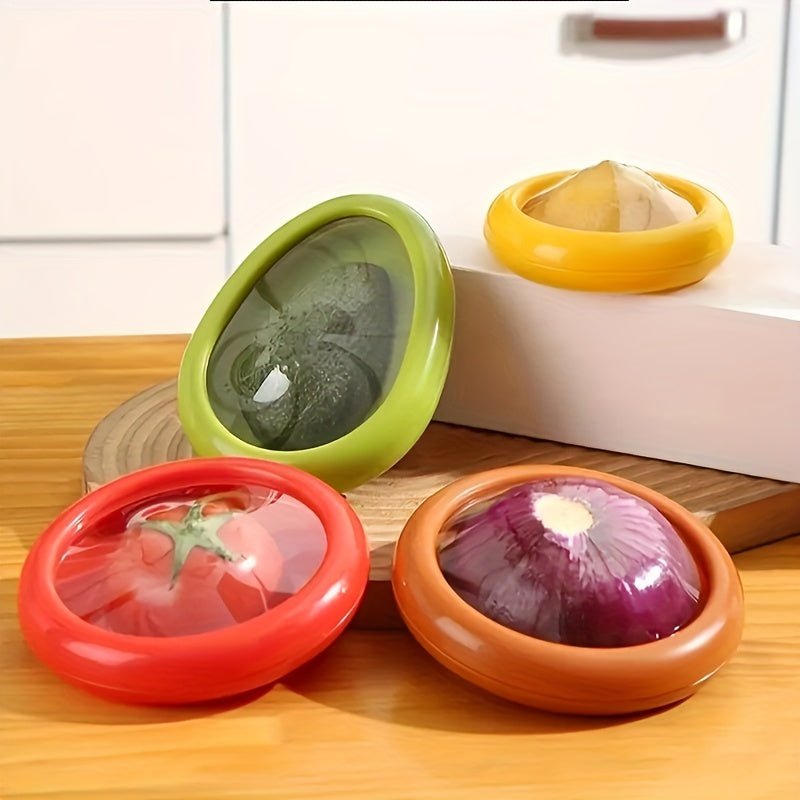 Ensemble de boîtes de conservation hermétiques empilables 1/4 pièces - Pour organisation du frigo et préservation des aliments - Cuisine Chez Nadine