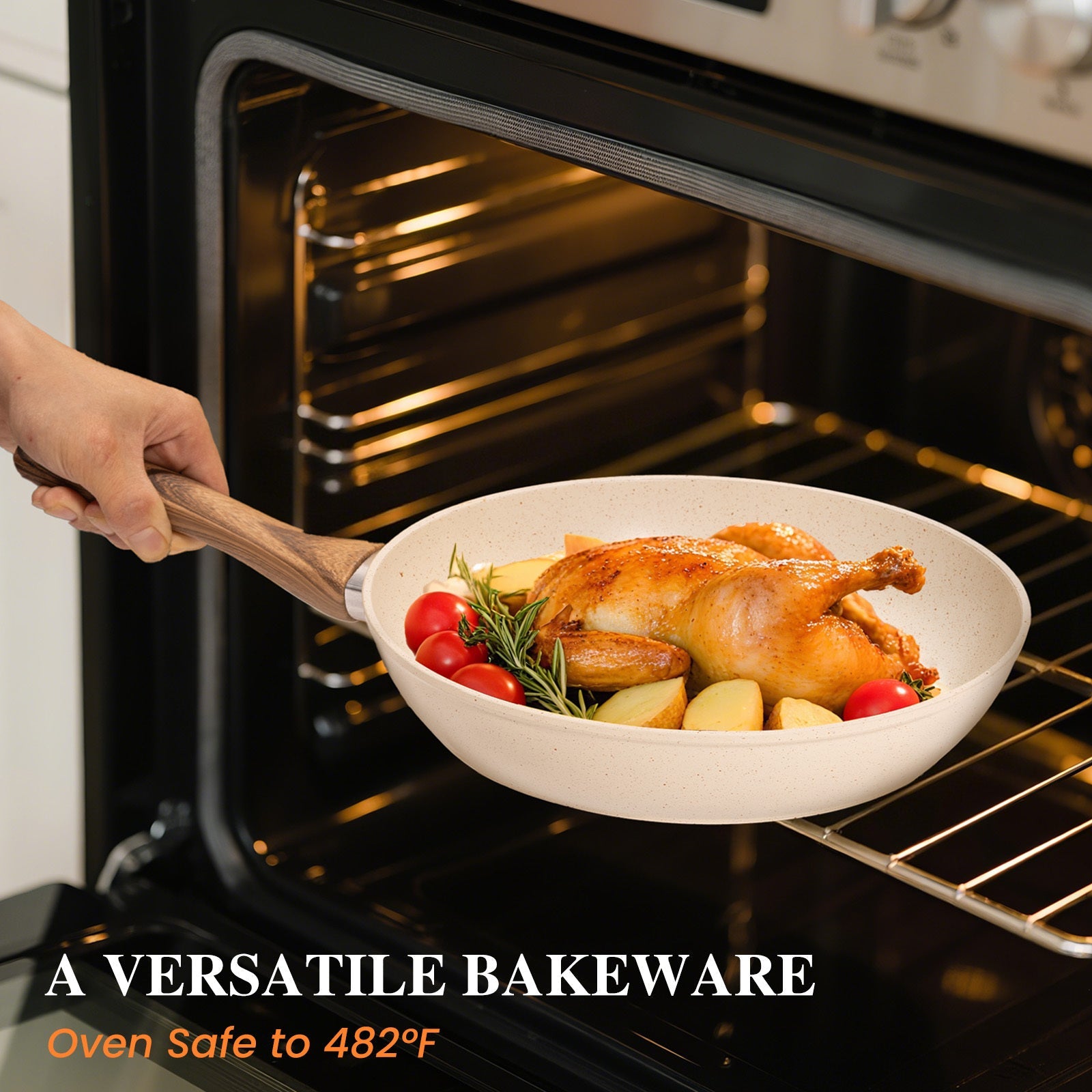 Ensemble de casseroles et poêles antiadhésives 12 ou 17 pièces - Poignées froides - Cuisine Chez Nadine