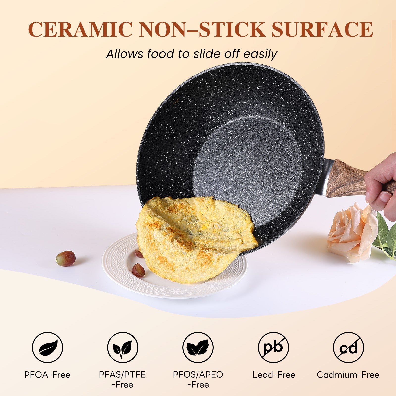 Ensemble de casseroles et poêles antiadhésives 12 ou 17 pièces - Poignées froides - Cuisine Chez Nadine