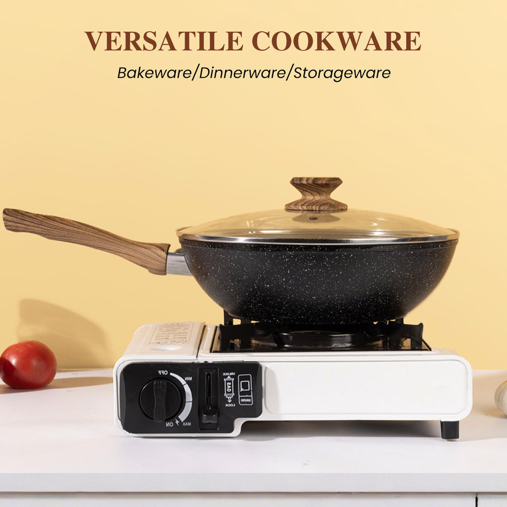 Ensemble de casseroles et poêles antiadhésives 12 ou 17 pièces - Poignées froides - Cuisine Chez Nadine