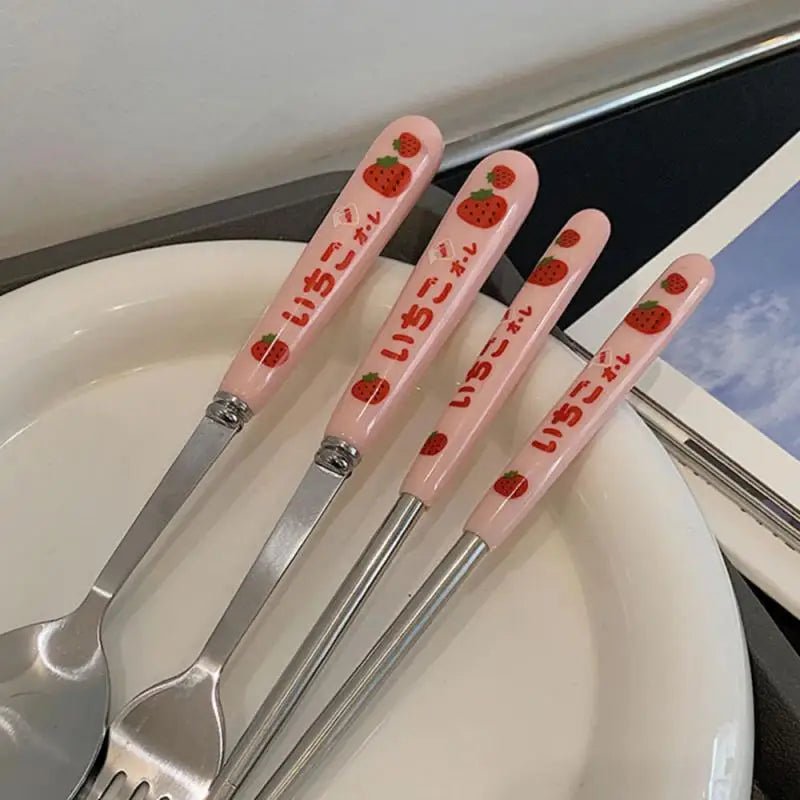 Ensemble de Couverts en Acier Inoxydable Portable avec Boîte - Kit Cuillère Fourchette Baguettes - Cuisine Chez Nadine