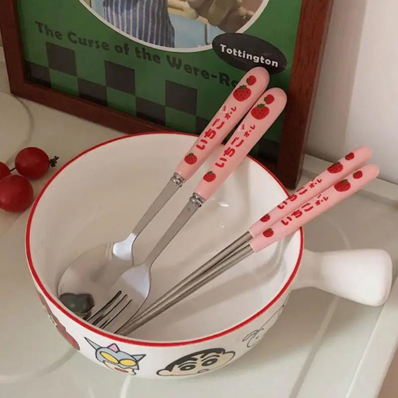 Ensemble de Couverts en Acier Inoxydable Portable avec Boîte - Kit Cuillère Fourchette Baguettes - Cuisine Chez Nadine