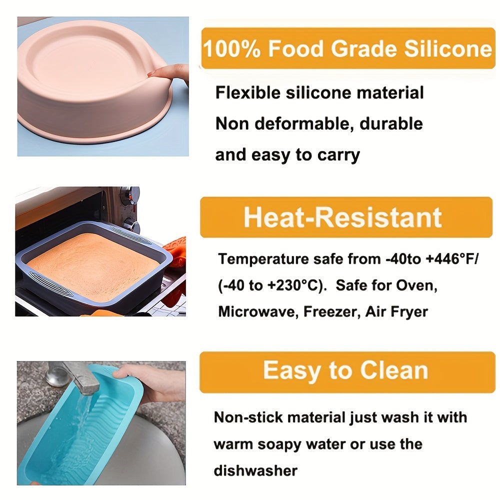 Ensemble de pâtisserie en silicone 33 pièces - Moules à gâteau, donuts, muffins et accessoires - Cuisine Chez Nadine